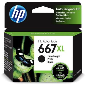 Cartucho de Tinta  HP 667XL NEGRO 480PAG DJET 1216 1275 2336 2375 2775