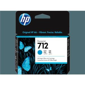 Cartucho de Tinta 3ED67A CARTRIDGE HP 712 CYAN 29ML T210 T250 T650