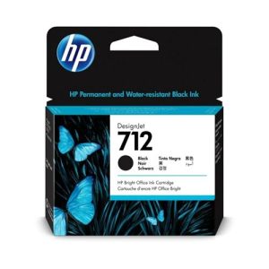 Cartucho de Tinta 3ED71A CARTRIDGE HP 712 NEGRO 80ML T210 T250 T650