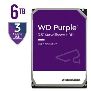 Disco Duro WD62PURZ WD DD PURPLE 6TB SURVEILLANCE 128MB INTELLIPOWER