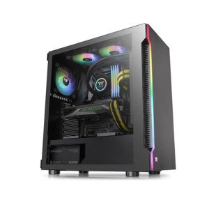 Gabinete TT Gabinete H200 TG RGB Black - CA-1M3-00M1WN-00