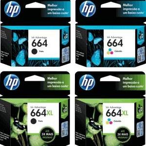 Cartucho de Tinta  HP 664 Negra 120Pág. 4535 2135 3835 - F6V29AL
