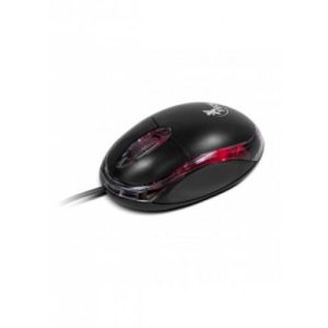 Mouse con Cable USB 3 botones/óptico/Negro-rojo - XTM-195 - XTECH - Mouse
