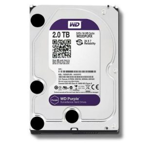 DISCO DURO WESTERN DIGITAL PURPLE WD20PURZ 2TB SURVEILLANCE 64MB INTELLIPOWER