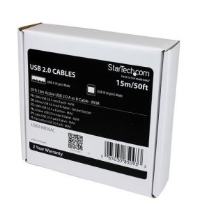 Cable 20 Metros 20m USB B Macho a USB A Macho Activo Ampl - USB2HAB50AC - STARTE