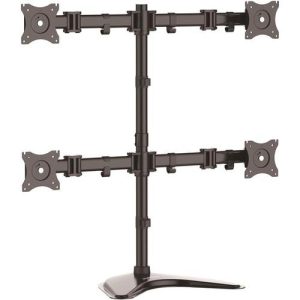 Soporte ajustable STARTECH Quad Monitor Stand - Heavy Duty Steel - 4 Monit - ARMBARQUAD