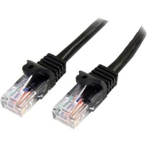 Cable de 5m de red Ethernet Cat5e RJ45 sin traba snagless -STARTECH-45PAT5MBK