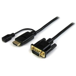 Adaptador de 1 8m Conversor Activo HDMI a VGA - Adaptador 1920x - HD2VGAMM6 - ST