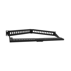 NEXXT 24P Angled Modular Shielded Patch Panel 1U - PCGPSMO1U24ANBK