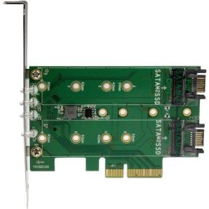 Tarjeta Adaptadora STARTECH PCI Express 3.0 de 3 Puertos M.2 para - PEXM2SAT32N1