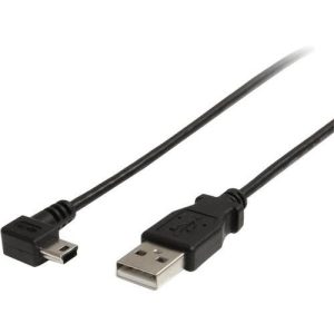 Cable de 0 9m Mini USB - USB A a Mini B Acodado a la Dere - USB2HABM3RA - STARTE