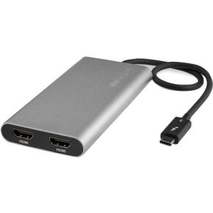 Adaptador STARTECH  Gráfico Thunderbolt 3 a Doble HDMI - 4K 6