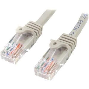 Cable de Red de 0 5m Gris Cat5e Ethernet RJ45 sin E - 45PAT50CMGR - STARTECH