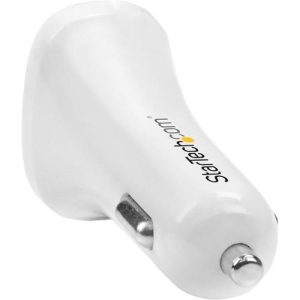 Cargador STARTECH Cargador de Coche USB de Dos Puertos - 24W / 4 8A - Blanc - US