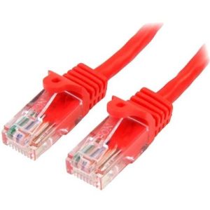 Cable de Red de 0 5m Rojo Cat5e Ethernet RJ45 sin E - 45PAT50CMRD - StarTech.com