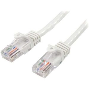 Cable de Red STARTECH  de 0 5m Blanco Cat5e Ethernet RJ45 sin - 45PAT50CMWH