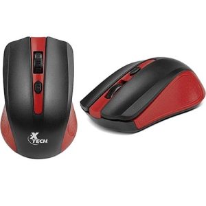 Mouse Wls 2.4 GHz 4-button 1600dpi Red - XTM-310RD - Xtech - Mse
