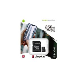 Tarjeta SDCS2/256GB KINGSTON MICRO SD HC/SDXC CANVAS SELECT PLUS 100R/85R