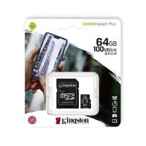 Tarjeta KINGSTON MICRO SDXC CANVAS SELECT PLUS  CANVAS SELECT PLUS 100R A1 C1 - SDCS2/64