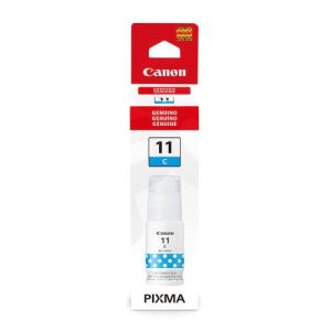 Botellas de tinta GI-11C TINTA CANON CYAN 70ML G2160 G3160 4534C001