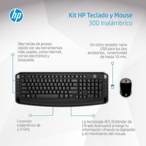 KITTECLADO MOUSE HP 300 WIRELESS 3ML04AA