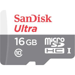 Memoria SanDisk MicroSDHC 16gb ULTRA Adapter USH-1 Android 80mbs - SDSQUNS-016G-