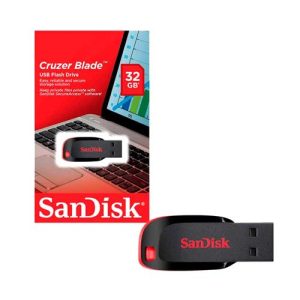 Pendrive USB FlashDrive 32GB CruzerBlade Z50 - SDCZ50-032G-B35S - SanDisk