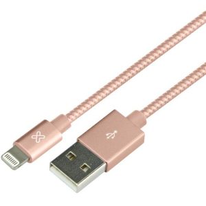 Cable KX  Cable Lightning Braided 6.5ft/2m RoseGold - KAC-020RG